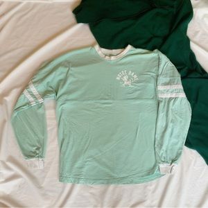 Notre Dame Mint Green Long Sleeve Tee